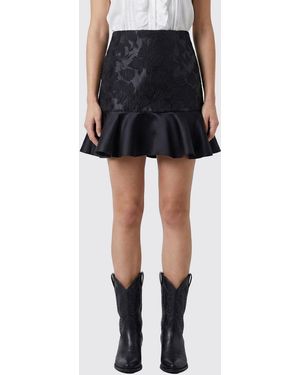 Ganni Crêpe Mini Skirt - Black