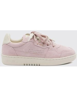 Axel Arigato Dice Lo Low Top Suede Leather Sneakers With Perforated Toe - Pink