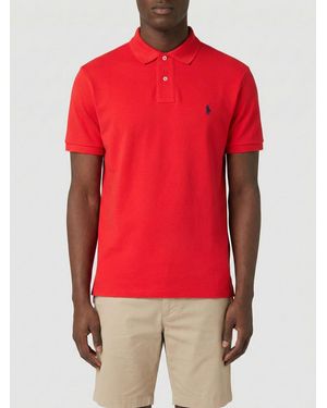 Polo Ralph Lauren Basic Cotton Polo Shirt With Pony Logo - Red