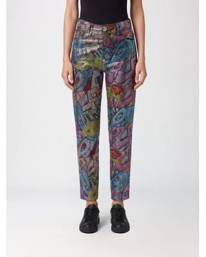 Philipp Plein High-Waisted Straight Jeans - Blue