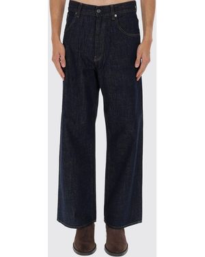 sunflower Wide Twist Cotton Jeans - Blue