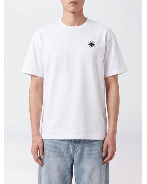 HTC T-Shirt Oversize En Coton Avec Logo Brodé Et Strass - Blanc