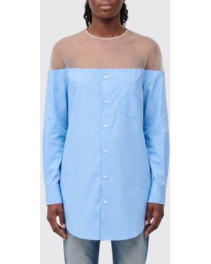 MM6 by Maison Margiela Cotton Shirt - Blue