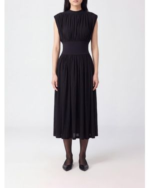 Anine Bing Ärmelloses A-Linien-Midikleid Aus Plissierter Viskose - Blau