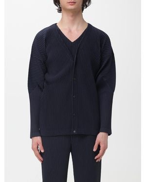 Homme Plissé Issey Miyake Pleated Cardigan - Blue