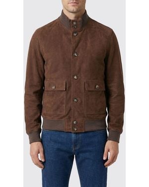 Stewart New Orleans Suede Bomber Jacket - Brown