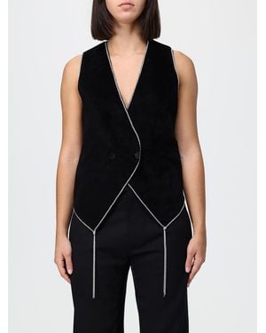 Giorgio Armani Double-Breasted Tailored Waistcoat - Black