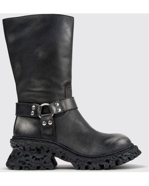 CAMPERLAB Terroso Mid-Calf Biker Boots - Black