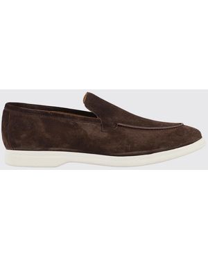 Tagliatore Suede Leather Loafers Casual - Brown