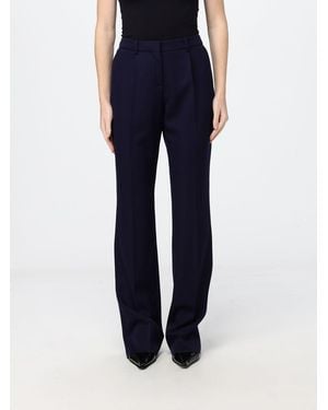 Balenciaga Pantalón De Sastre De Pierna Recta De Lana Virgen Con Pinzas - Azul