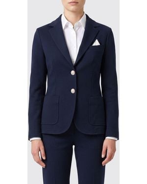 Circolo 1901 Einreihiger Blazer Aus Baumwolle - Blau