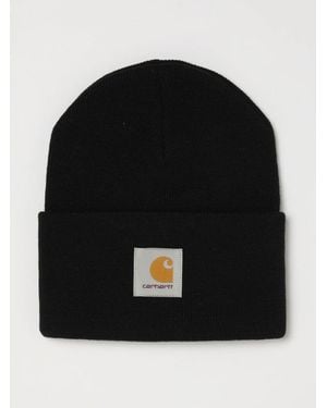 Carhartt Acryl-Beanie Mit Gesticktem Logo Und Umschlag - Schwarz