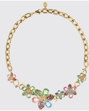 Swarovski Idyllia Floral Choker Necklace - Metallic
