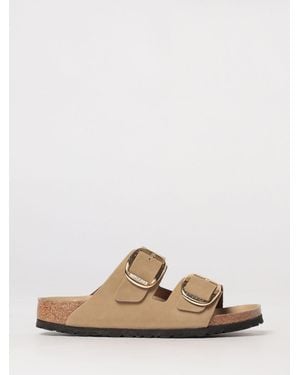 Birkenstock Arizona Big Buckle Nubuck Sandal - Natural