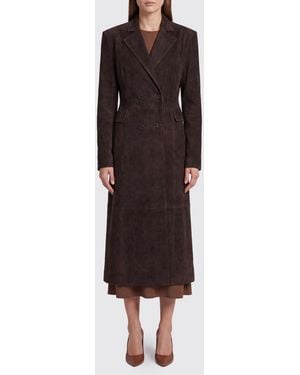 ROTATE BIRGER CHRISTENSEN Cappotto Lungo Doppiopetto Dal Fit Slim - Marrone