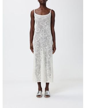Fabiana Filippi Openwork Knit Dress - White