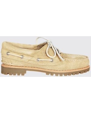 Timberland Authentic Suede Boat Loafers - Natural