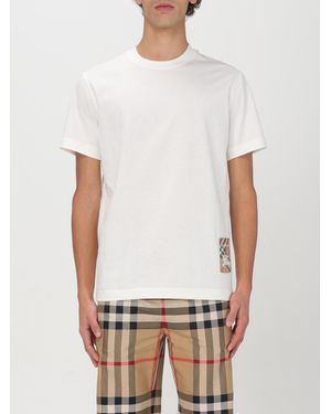 Burberry Cotton T-Shirt With Logo - White