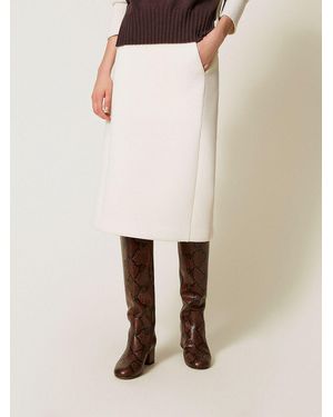 Twinset Falda Mujer - Neutro
