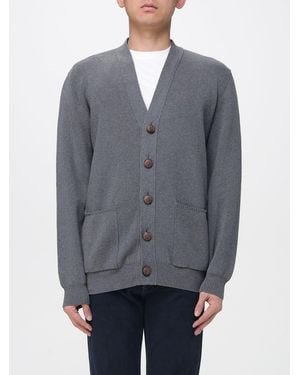 Golden Goose Cotton Cardigan With Logo - Grey
