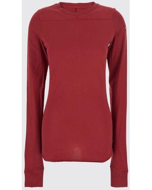 RICK OWENS MONCLER Rick Owens X Moncler Slim Fit Long-Sleeved T-Shirt - Red
