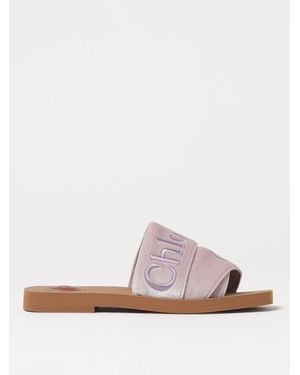 Chloé Flat Sandals - Pink