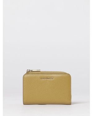 Coccinelle Metallic Soft Grained Leather Wallet - Natural