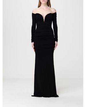 Robe Maxi Noire Sans Souci Taille L - Style Crayon, Fente Haute, Sans Bretelles, Occasion Très Bon état