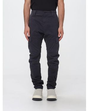 C.P. Company Slim Fit Stretch Cotton Cargo Trousers - Blue