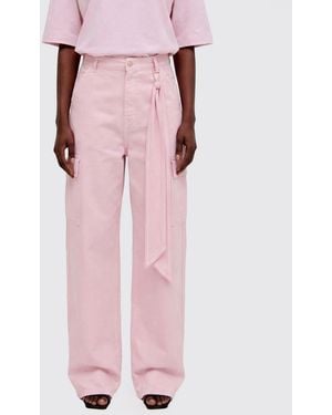 DARKPARK Denim Cargo Jeans - Pink