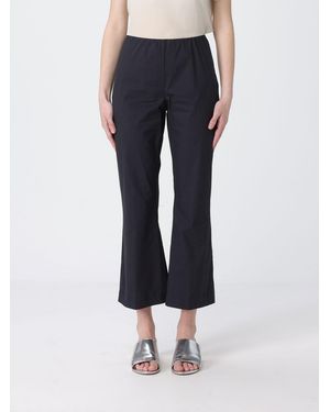 Liviana Conti Cotton Canvas Crop Trousers - Blue