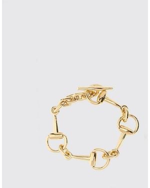 Gucci Horsebit-Finish Metal Choker Necklace - White