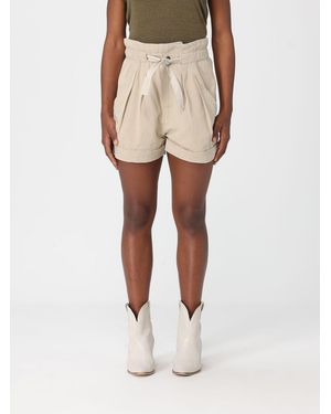 Isabel Marant Nirma Cotton And Linen Shorts - Natural
