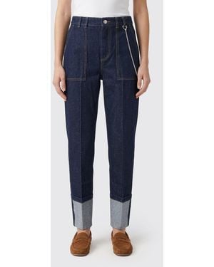 Sportmax Donorata Cotton Denim Jeans - Blue
