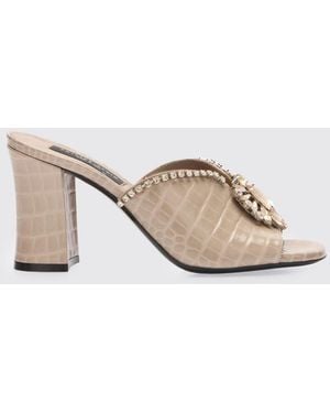 Philipp Plein Heeled Sandal - Natural