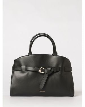 Coccinelle Sabine Medium Leather Bag - Black