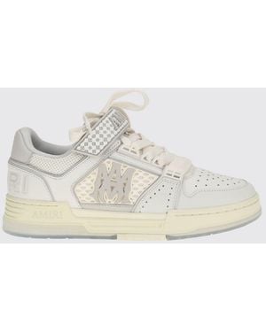 Amiri Calf Leather Bos Taurus Athletic Trainers - White
