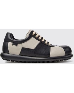 Camper Zweifarbige Low-Top-Sneaker Twins Aus Pflanzlich Gegerbtem Leder - Weiß