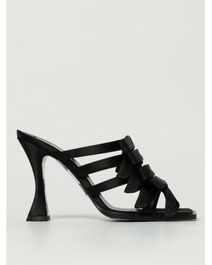 Moschino Flat Sandals - Black