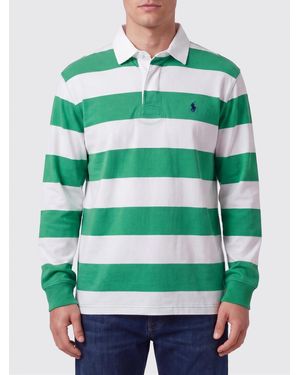 Polo Ralph Lauren Striped Cotton Polo Shirt - Green