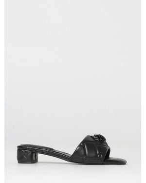 Kurt Geiger Kensington Quilted Leather Mules - Black
