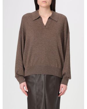 Lisa Yang Knitted Polo Shirt - Brown