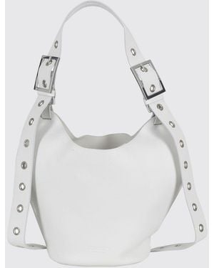 Dondup Bolso Saco De Piel - Blanco