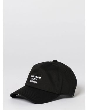 Drole de Monsieur Cotton Baseball Cap With Logo - Black