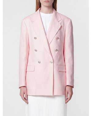 Tagliatore Double-Breasted Blazer With Peak Lapels And Flap Pockets - Pink
