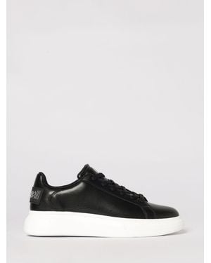 Just Cavalli Leather Trainers - Black