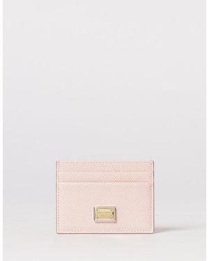 Dolce & Gabbana Dolce &Amp Gabbana Dauphine Calfskin Card Holder - Pink