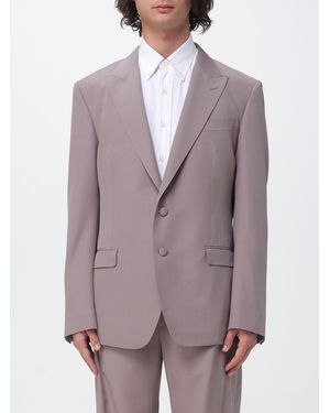 Dolce & Gabbana Dolce &Amp Gabbana Single Breasted Wool Blazer - Purple