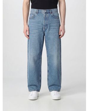 AMISH Huge Straight-Fit-Jeans Aus Baumwolldenim - Blau