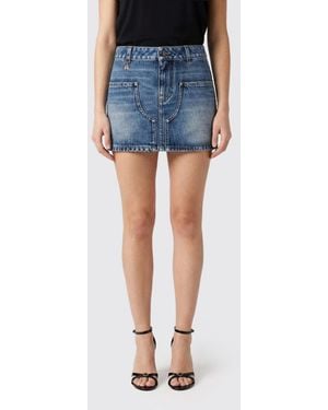 Amiri Minifalda Vaquera - Azul